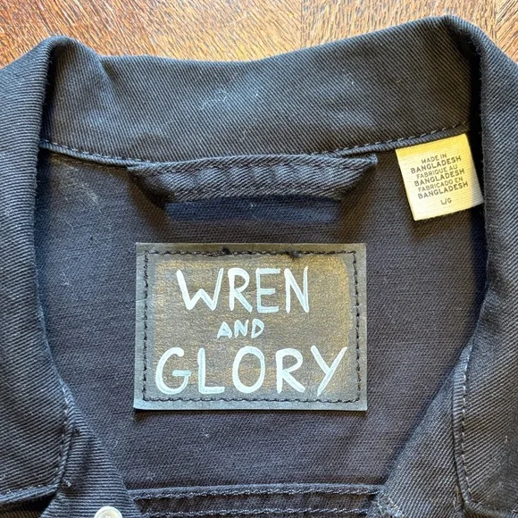 Wren + Glory X NBALAB Black Denim Jacket